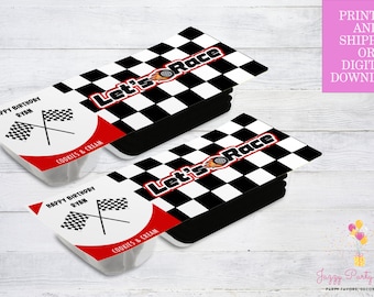Fiesta de carreras Dip Snack-Racer Cumpleaños-Fiesta de coches de carreras-Decoración de fiesta de coches de carreras-Tema de fiesta de carreras-Favor de fiesta de coches de carreras