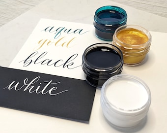 Calligraphy Ink Sampler | Dip Pen Ink Sampler | Calligraphy Ink Variety Pack | Calligraphy Ink Set