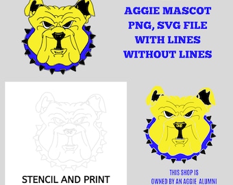 NCA&T Aggie Mascot PNG SVG File