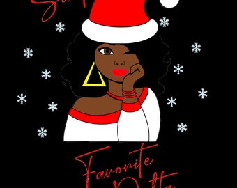 Santa's Favorite Delta SVG PNG| Delta Sigma Theta| Christmas SVG