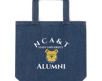 NCATSU Aggie Alumni Organic denim tote bag