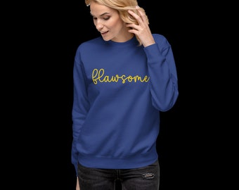 Embroidered 'Flawsome' Unisex Hoodie