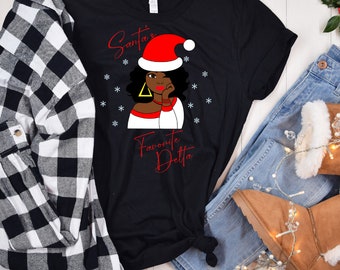 Santa's Favorite Delta T-Shirt | D9 Greek Christmas