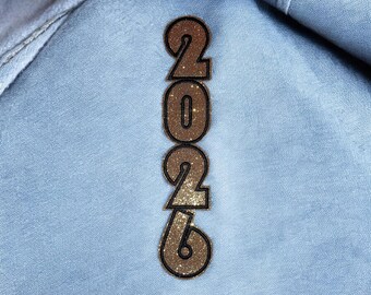 Senior 2026 Glitter or Fabric Patch | Iron-On Class of 2025