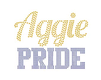Aggie Pride Rhinestone Design, SVG, NCAT (Digital Download)