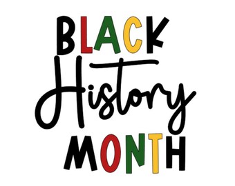 Black History Month Color SVG