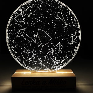 Star Map by Date Personalisierte Lampe, Led Map Custom Led Lights aus der EU keine Steuer oder Zoll