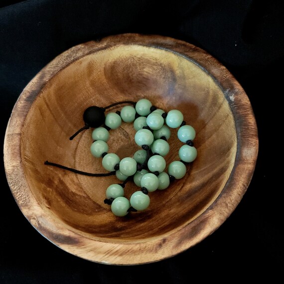 Seafoam Green Glass Prayer Beads Demonolatry 27bead Prayer Etsy