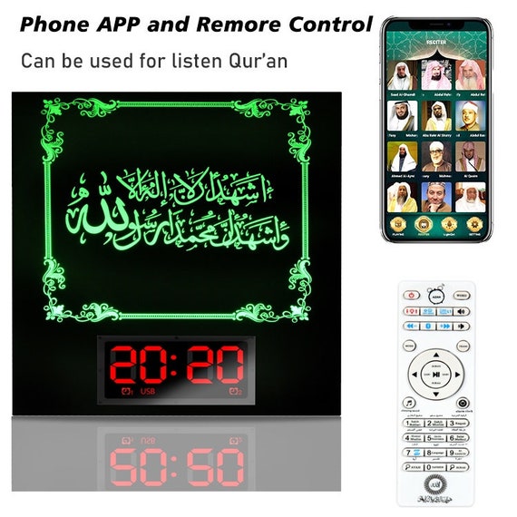 Adhan and Tasbih, Digital Counter With Portable Beads, Automatic Azan for  Prayer Times, Rosary, Islamic Tasbih Counter, Islamic Eid Gift 
