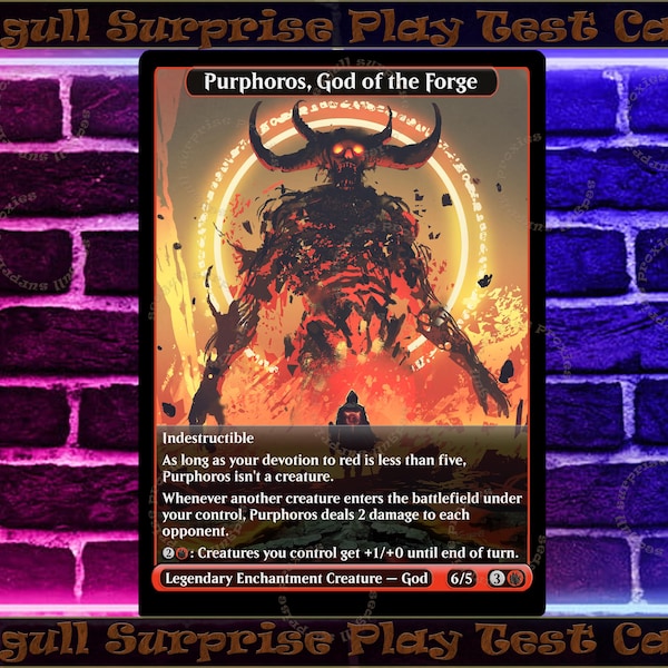 Purphoros, God of the Forge - Full Art Custom