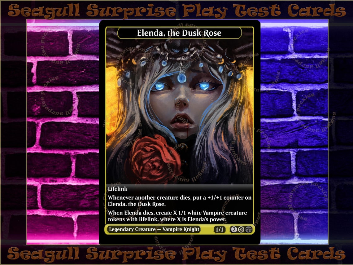 Elenda the Dusk Rose Full Art Custom Etsy