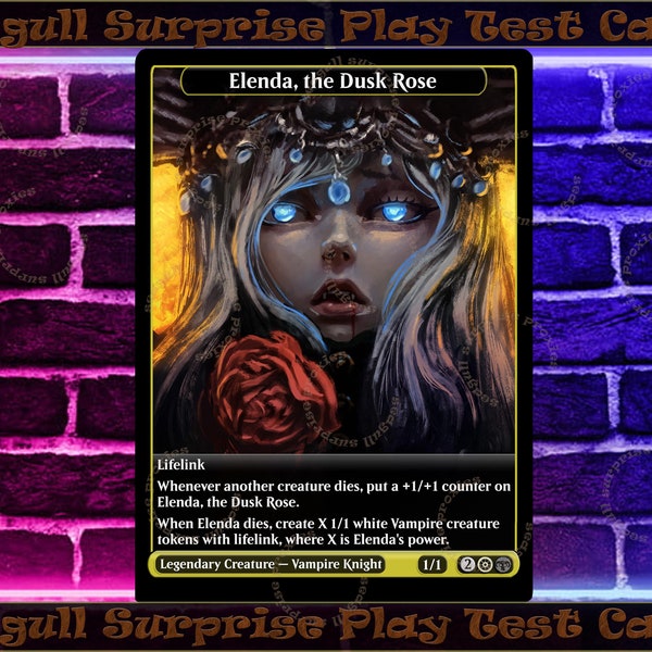 Elenda, the Dusk Rose - Full Art Custom