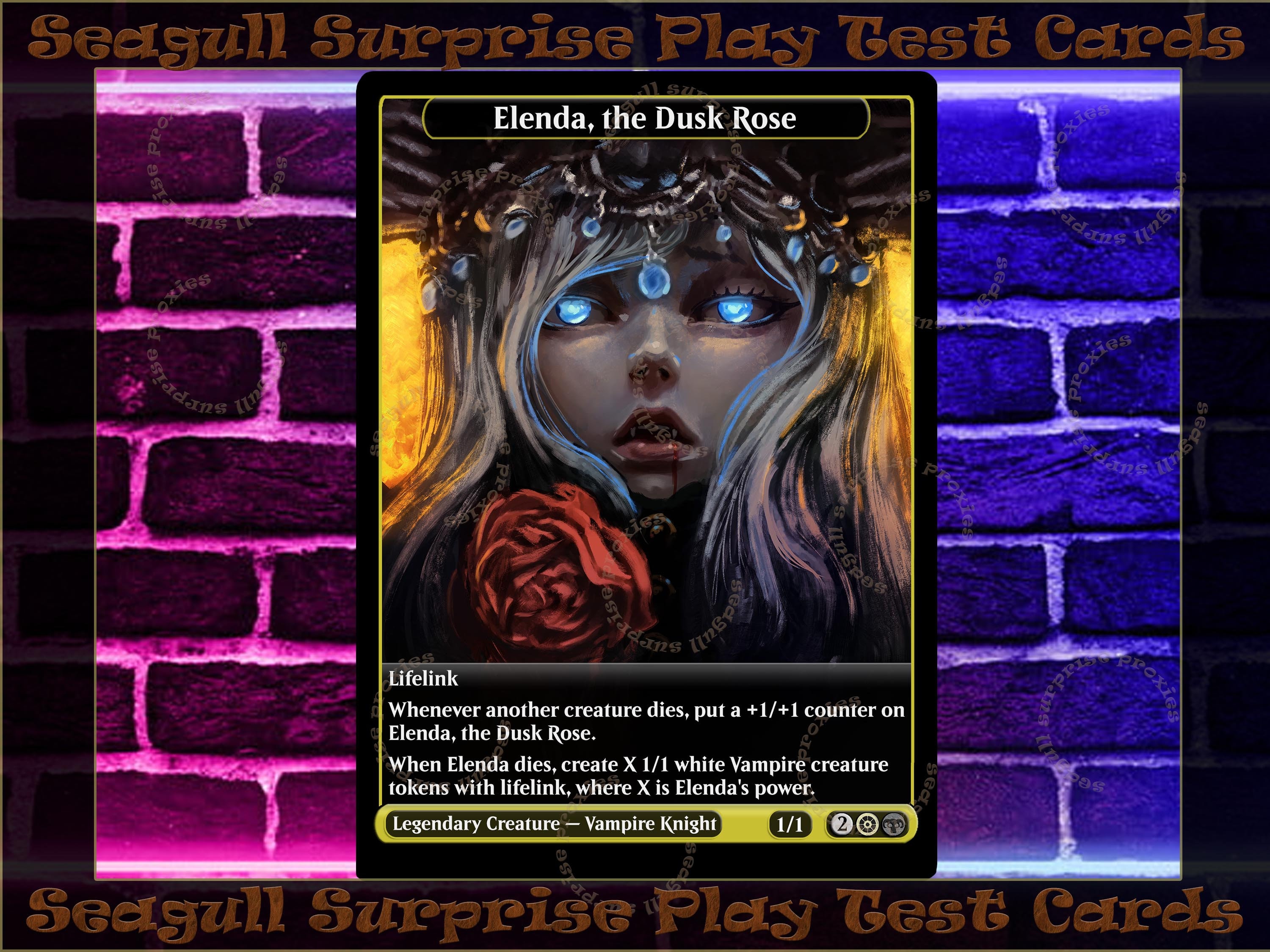 Elenda the Dusk Rose Full Art Custom Etsy