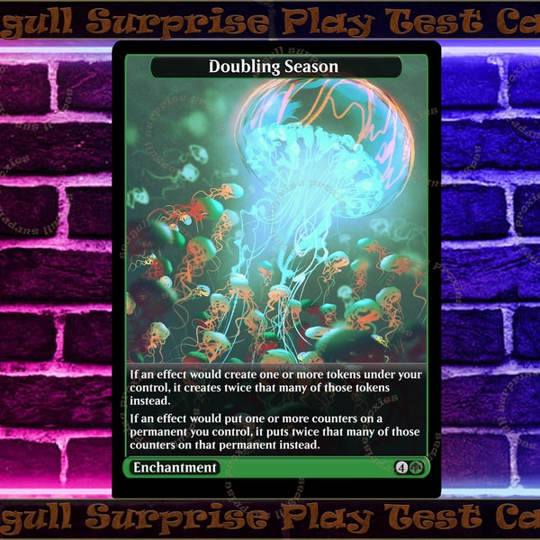 Mtg Proxy Doubling Season - Etsy