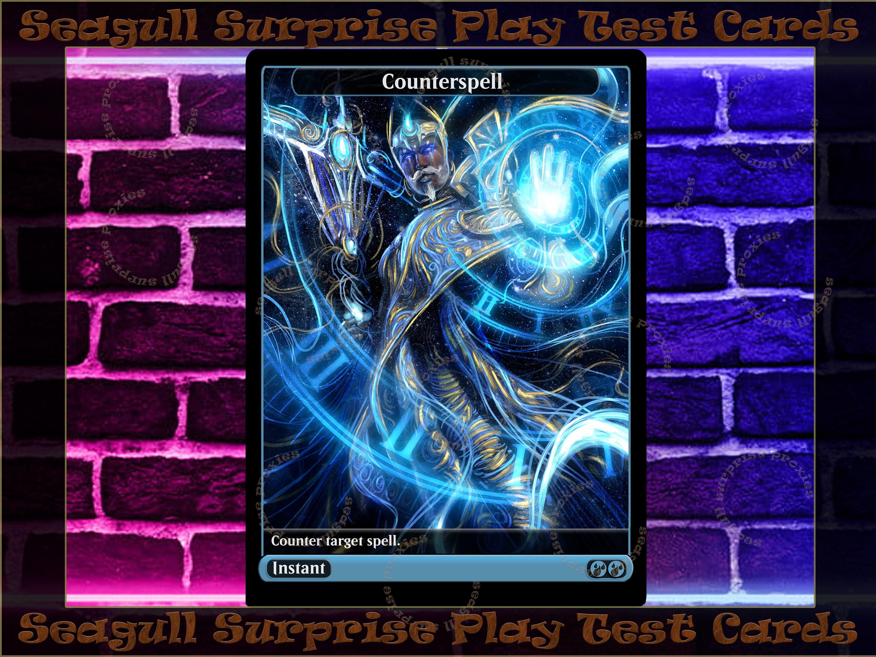Counterspell Full Art Custom Etsy