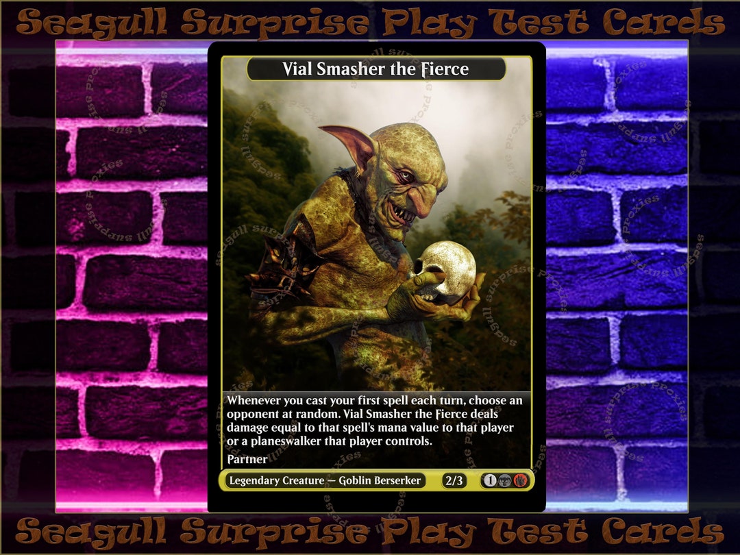 Vial Smasher the Fierce Full Art Custom Etsy