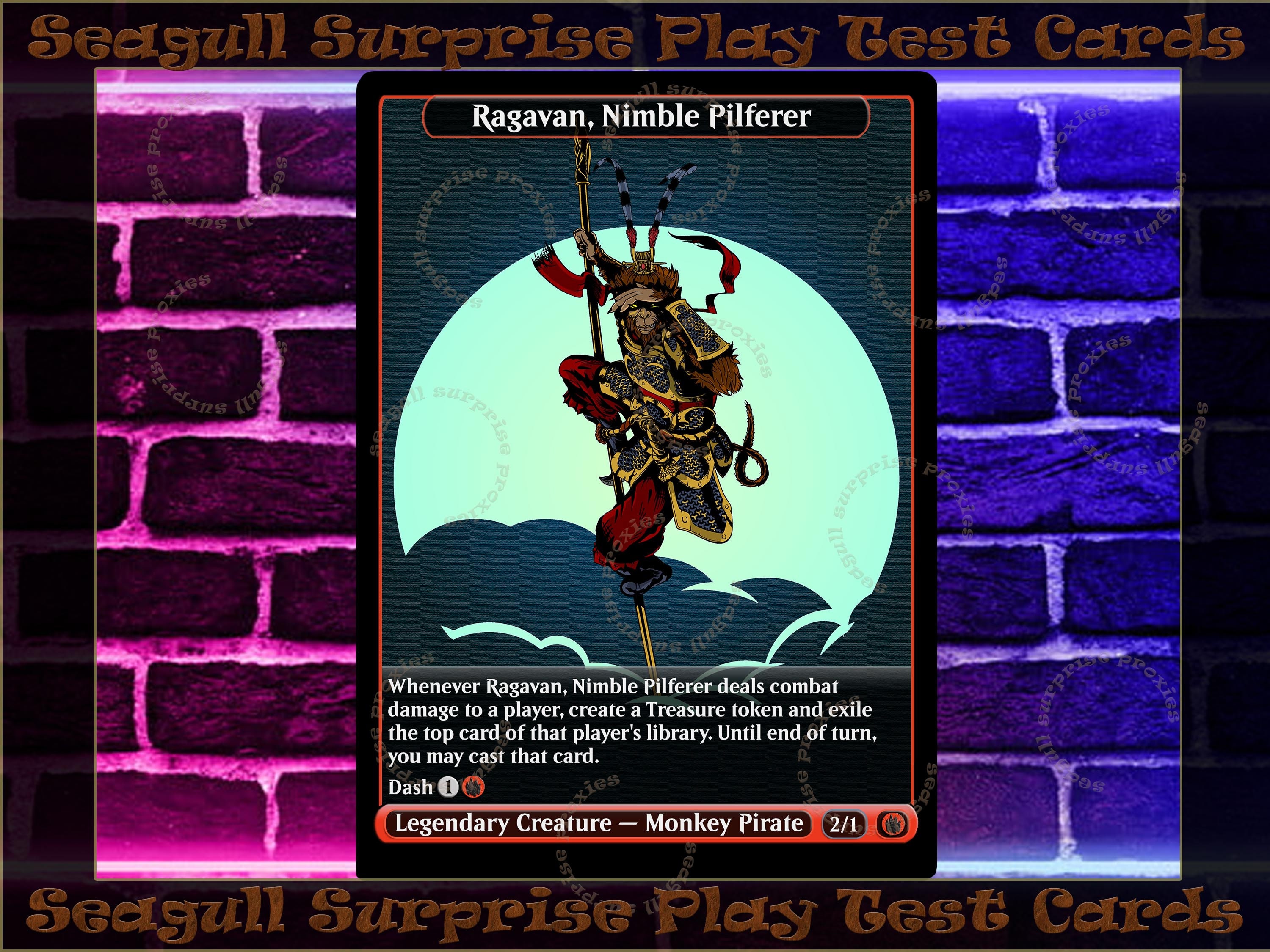 Ragavan Nimble Pilferer Full Art Custom Etsy