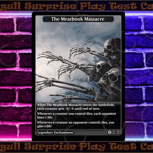 The Meathook Massacre Full Art Custom Etsy