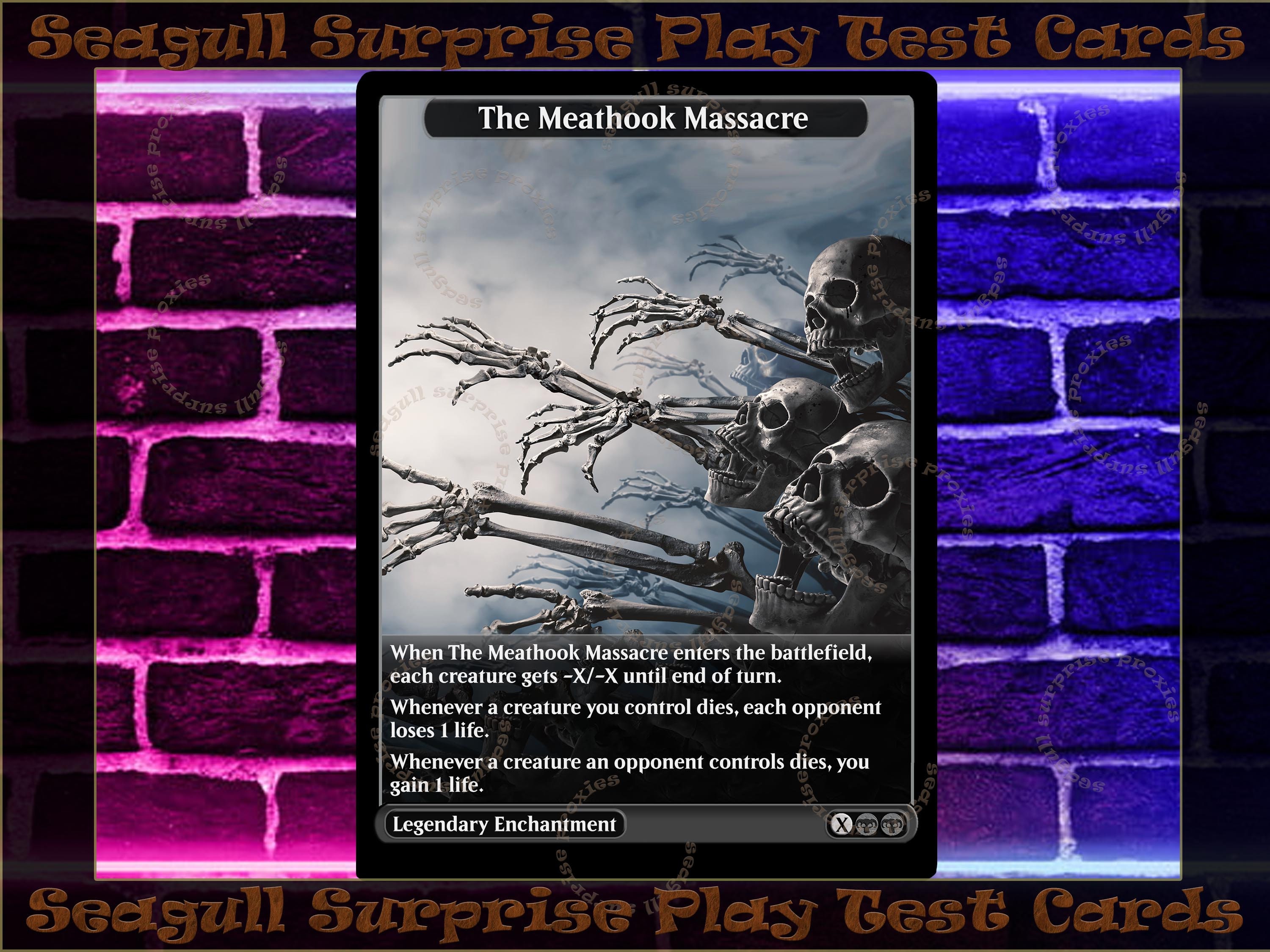 The Meathook Massacre Full Art Custom Etsy.de