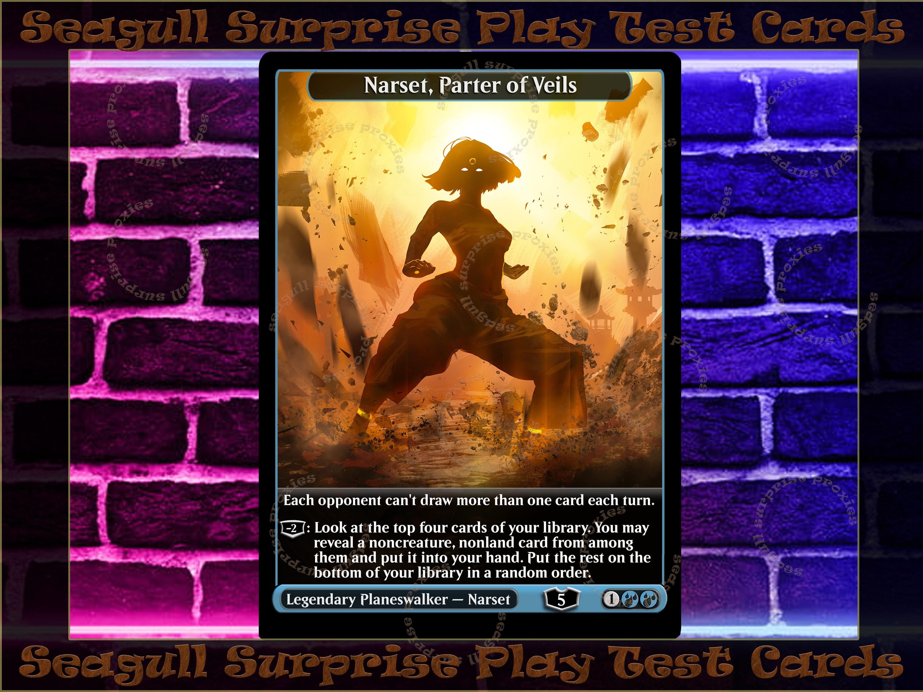 Narset Parter of Veils Full Art Custom Etsy UK