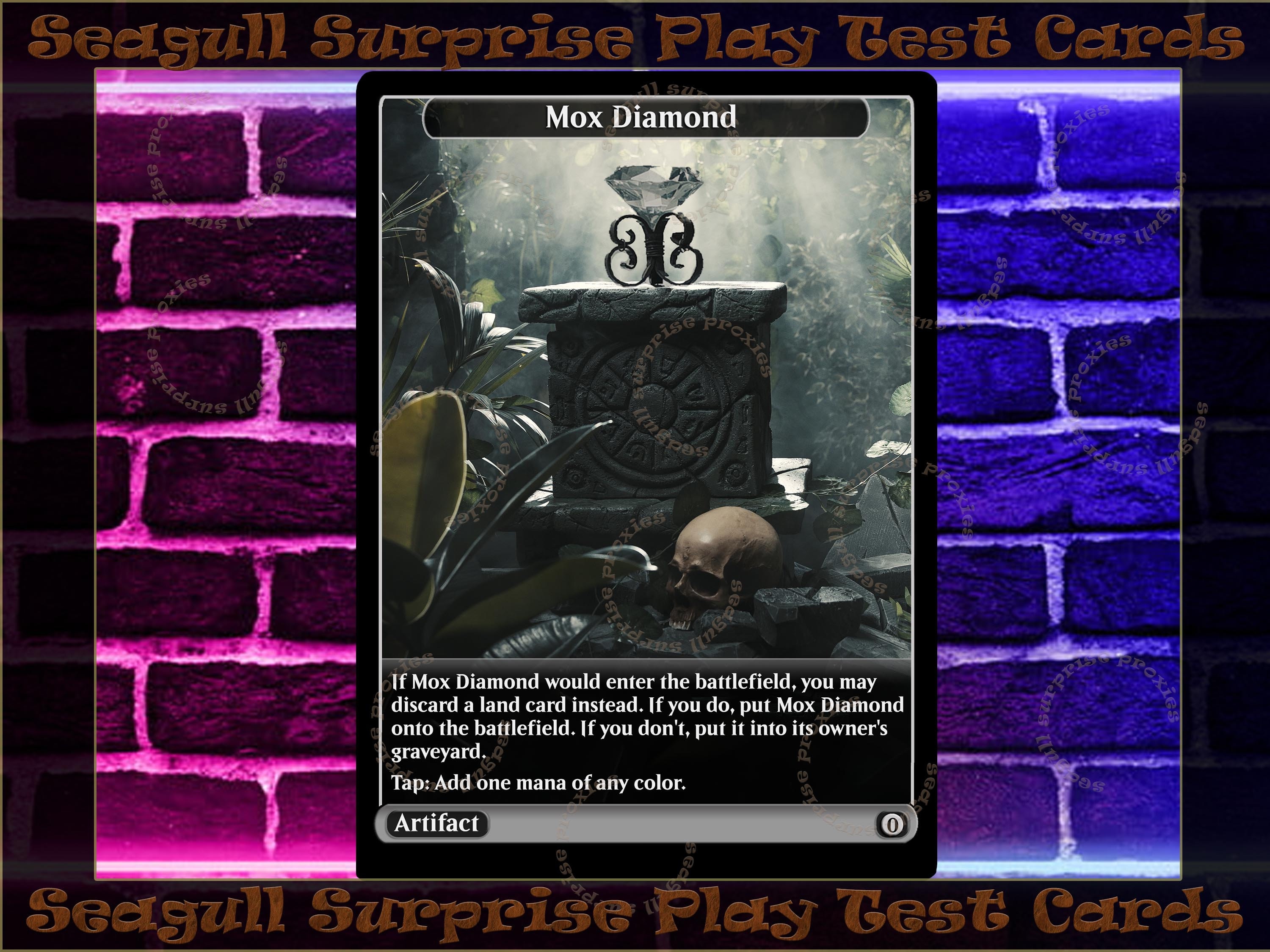Mox Diamond Full Art Custom - Etsy