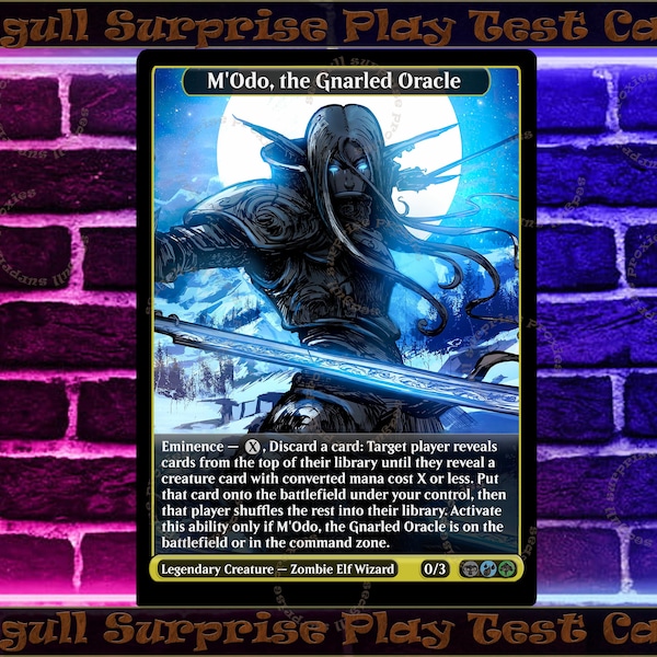 M'Odo, the Gnarled Oracle - Full Art Custom