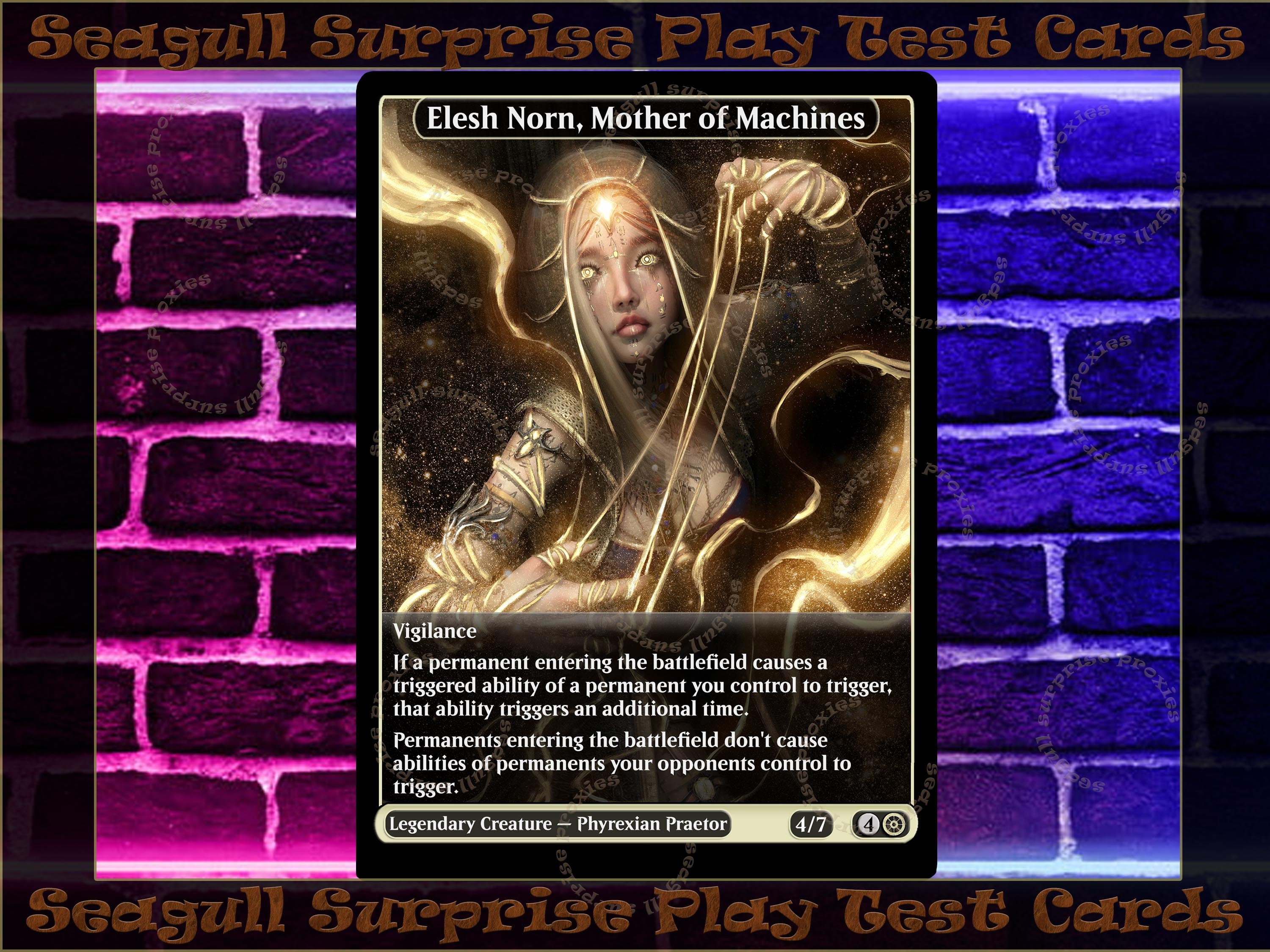 Elesh Norn Mother of Machines Full Art Custom Etsy.de Elesh Norn Mother of Machines Full Art Custom Etsy.de