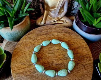 Pulsera de Perlas Menta