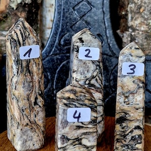 Zebra Jasper Obelisk