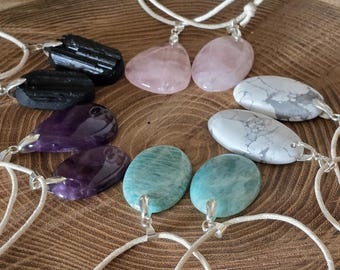 Natural stone pendants various types