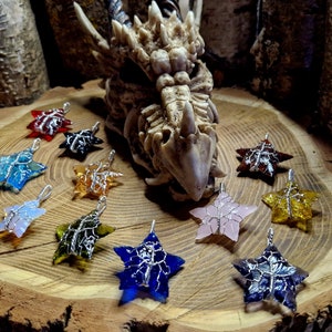 Star pendant with tree of life