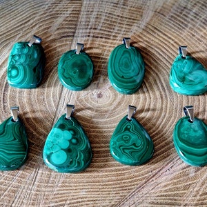malachite pendant