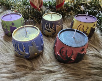 Christmas candle semi-circular/various colors