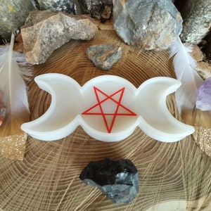 Tealight Holder White Red