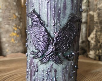 Altar/Ritual Candle Ravens