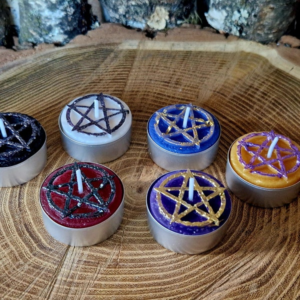 Tealight pentagram/various colors