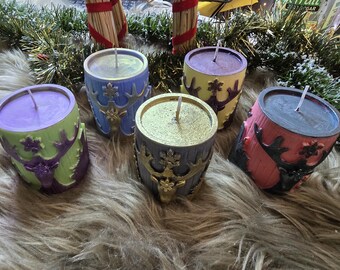Christmas candle reindeer/various colors