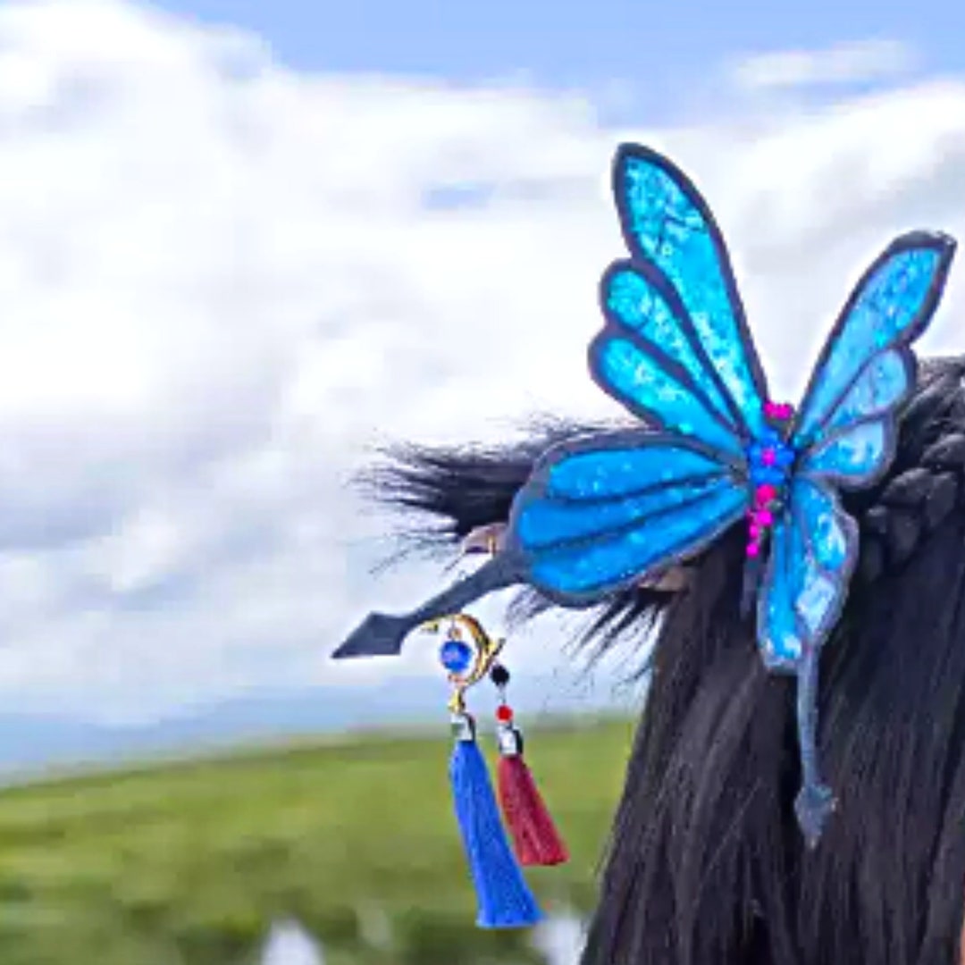 Handmade FFXIV Butterfly Headdress FF14 Cosplay Props Final Etsy