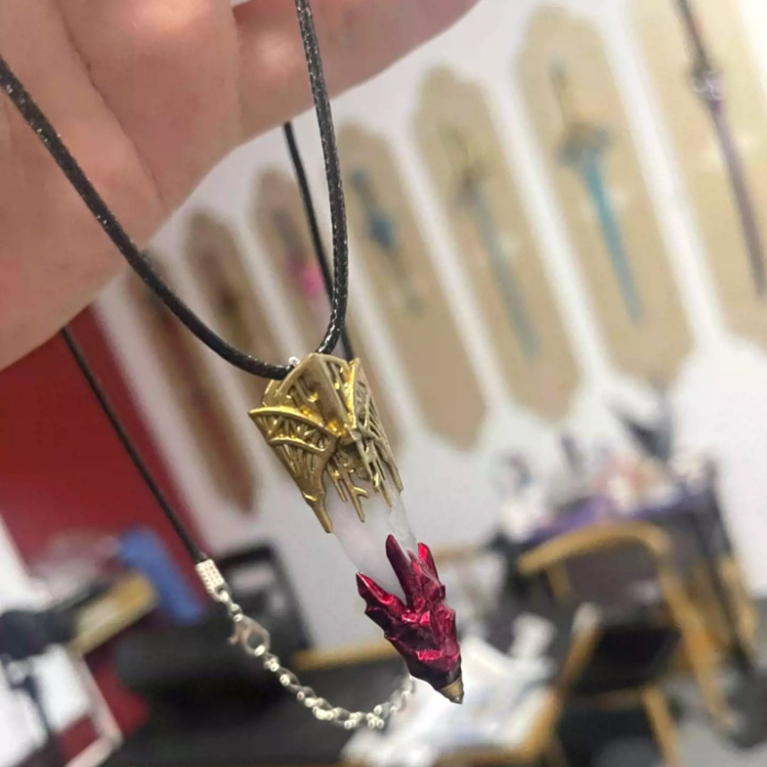 FFXIV Crystal Exarch Auracite Necklace FF14 Crystal Exarch Etsy