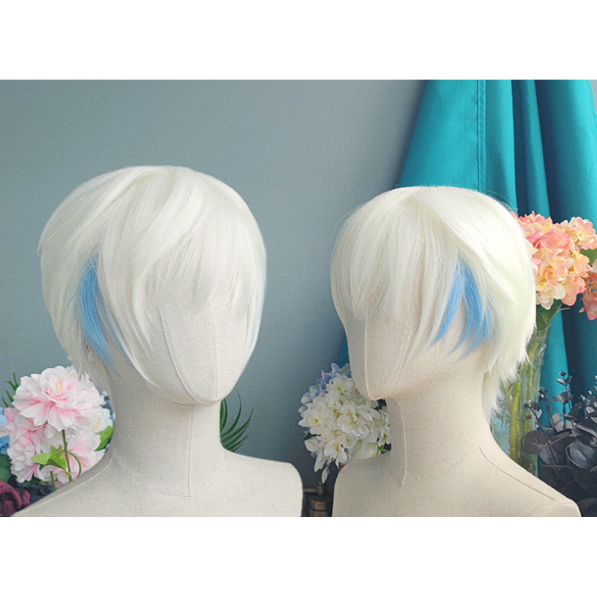 Blue white wig 2025