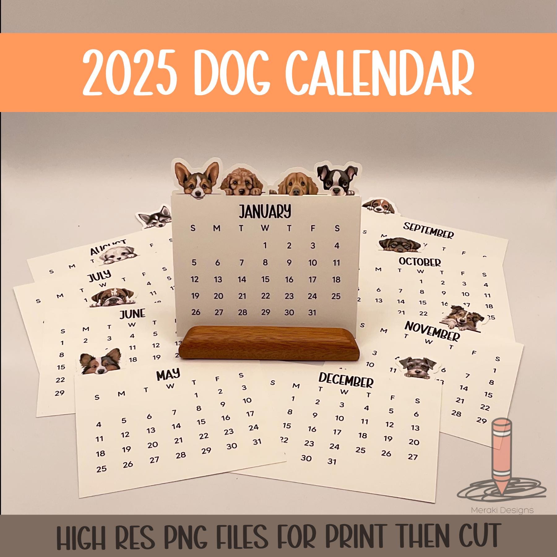 2025 Dog Calendar Print Then Cut - Etsy 2025-dog-calendar-print-then-cut-etsy