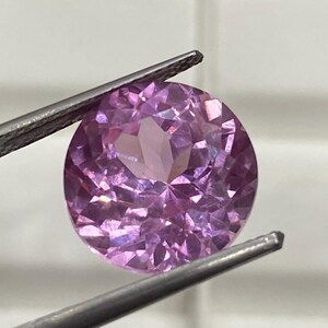 Flawless Pink Sapphire Cut, Lab Grown Pink Sapphire Ring Gemstone, Wedding Gift 8.7 Ct. Round Cut Pink Sapphire Jewelry, 12x12x8 MM L-304