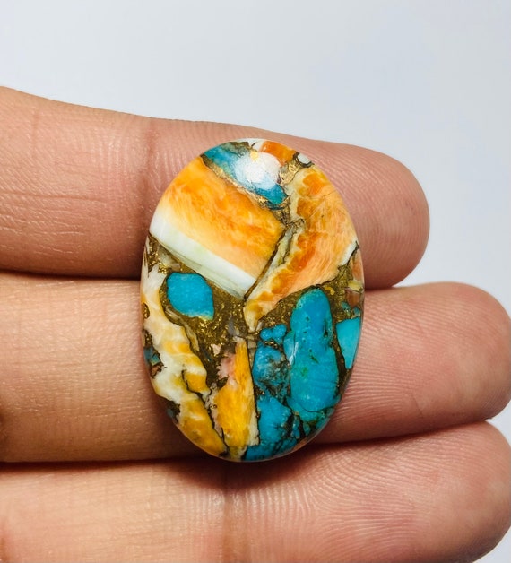 Gemstone Copper Oyster Turquoise Gemstone Blue 