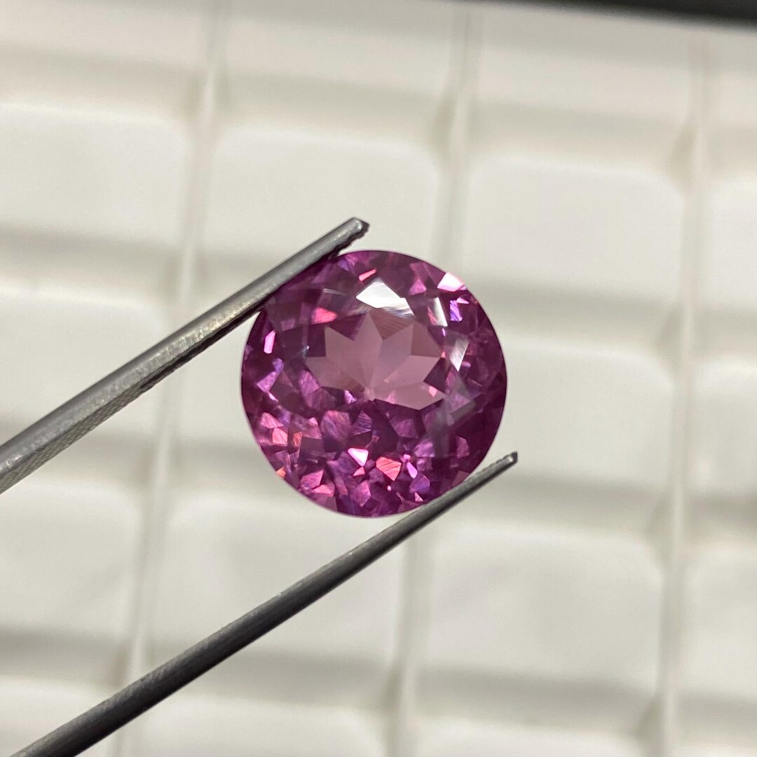 Burmese Pink Spinel Cut Gemstone, Lab Grown Burmese Spinel Cut, Vivid ...