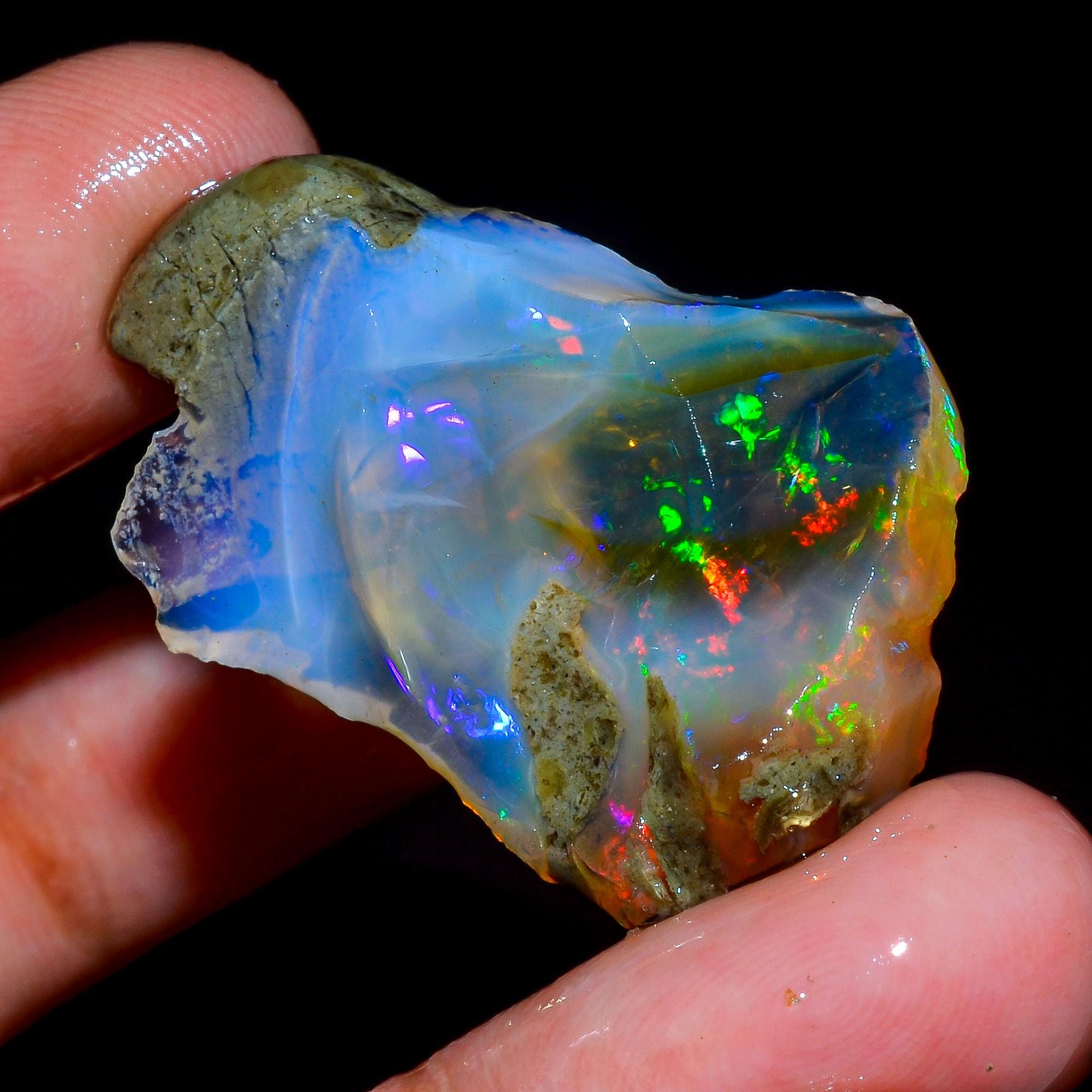 エチオピアンファイヤーオパール 原石 ファイヤーオパール原石（エチオピア セミンショワ メゾゾ産）EO