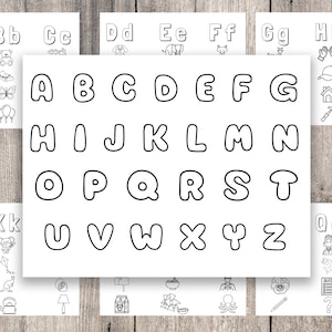 Alphabet Coloring Pages for Kids