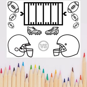 4 Football Big Game Coloring Pages