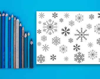 5 Winterkleurplaten voor kinderen