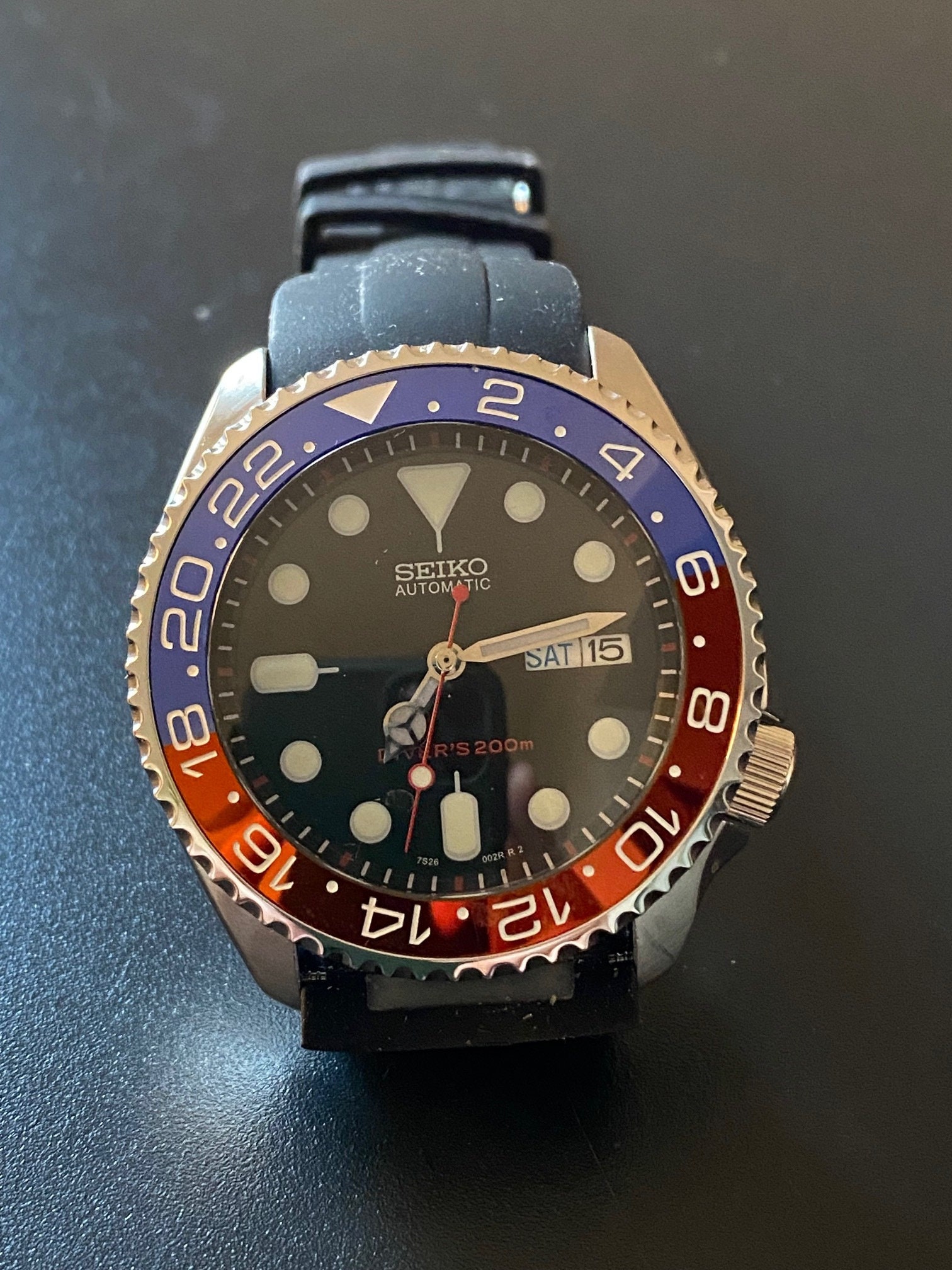 Seiko 5 Srdp Mod Custom Gmt Pepsi | Etsy