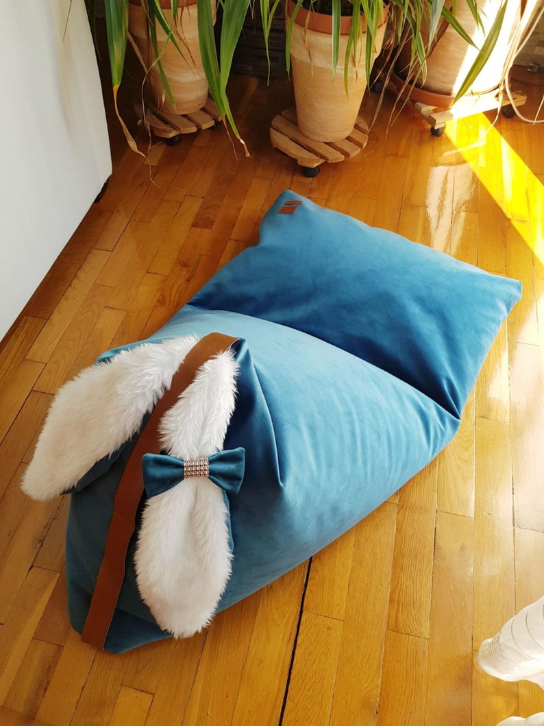 Bunny Bean Bag Chair for Kids and Teens Pouf With a Insert Etsy
